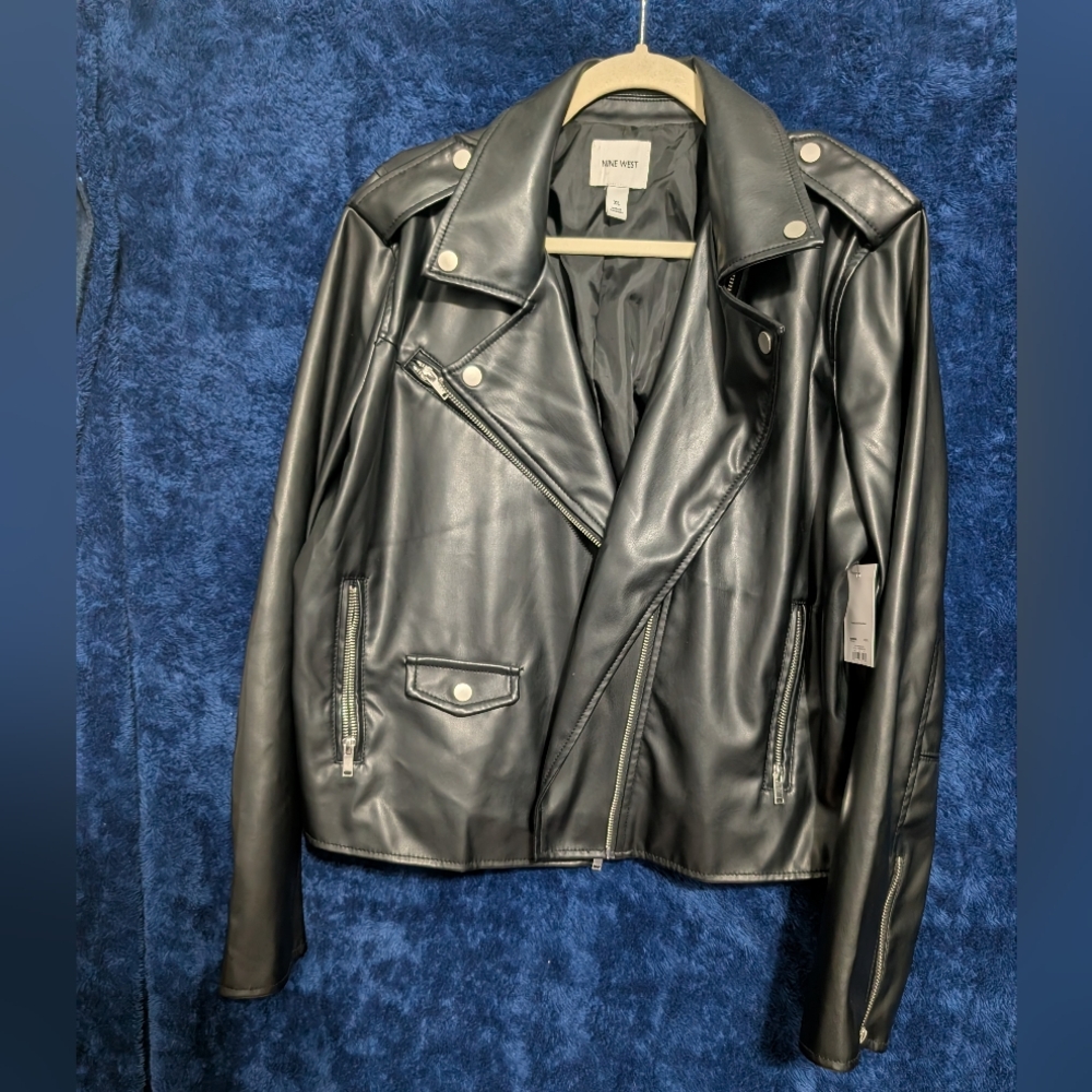 Black Faux Leather Jacket